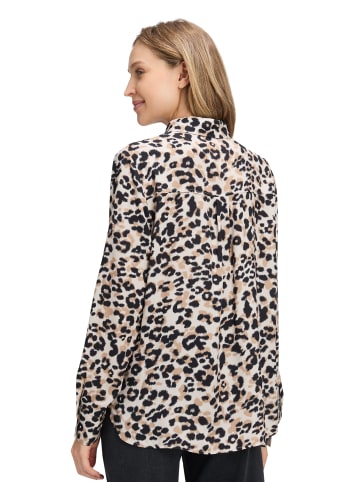BETTY & CO Bluse in beige schwarz