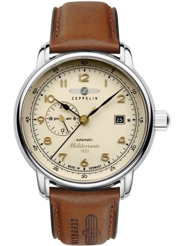 Zeppelin Uhr in Beige