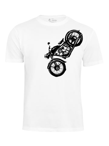 Cotton Prime® T-Shirt Vintage Motorcycle in weiss