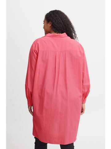 Fransa Langarmbluse FPVIBI SH 1 - 20612018  Lang geschnittene Hemdbluse in Pink