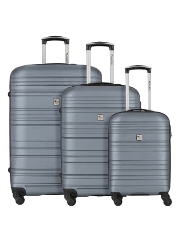 Check.In Paradise 4 Rollen Kofferset 3-teilig in silber