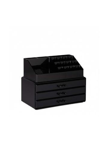 relaxdays Makeup Organizer in Schwarz