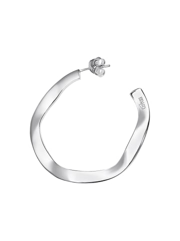 LOTUS silver Ohrringe Silber 925 Sterling Silber Kreis Creolen