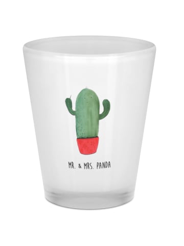 Mr. & Mrs. Panda Schnapsglas Kaktus Wut ohne Spruch in Transparent
