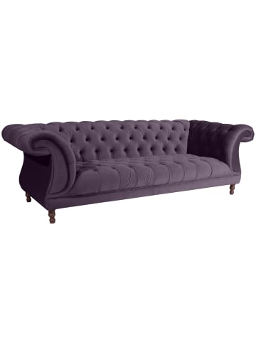 58 aufm Kessel CHESTERFIELD Sofa 3-Sitzer Kaylin Samtvelours purple