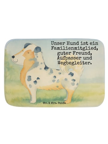 Mr. & Mrs. Panda Duschvorleger Hund Australien Shepherd Design m... in Weiß