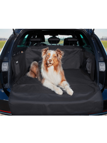 FLUFFINO Kofferraumschutz für Hund inkl. Seiten- & Ladekantenschutz dunkelgrau