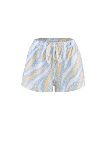 P.J. Salvage Pyjamashorts Tiger Dots in hellblau