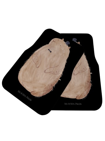 Mr. & Mrs. Panda Fußmatte Fürs Auto Murmeltier ohne Spruch in Schwarz