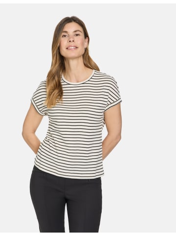 Gerry Weber T-Shirt 1/2 Arm in Whisper White/Black striped