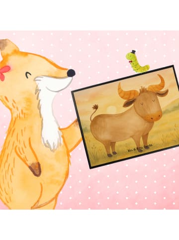 Mr. & Mrs. Panda tischpad Sternzeichen Stier Design ohne Spruch in Weiß