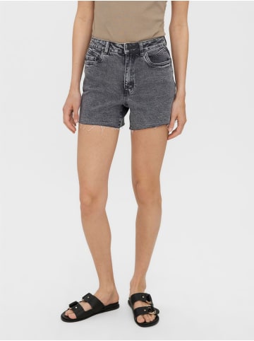 Vero Moda Kurze Denim Jeans Shorts mit Fransen VMBRENDA in Grau