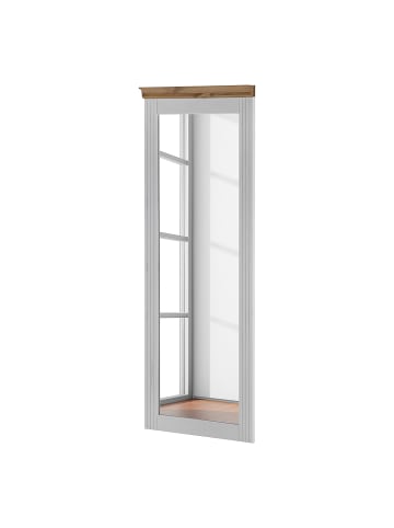 home24 Massiver Spiegel Lyngby 144 cm in Kiefer Weiß / Kiefer