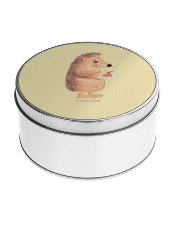 Mr. & Mrs. Panda Kaffeedose Igel Kuchenstück ohne Spruch in Gelb Pastell