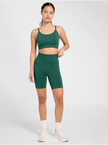 Hummel Tight Kurze Hose Hmlflow Damen in BISTRO GREEN