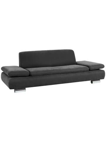 58 aufm Kessel SOFA 2,5-Sitzer Kaye Bezug Veloursstoff Metallfuß verchromt / anthrazit