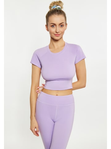 IZIA Damen Crop-Top in Lavendel