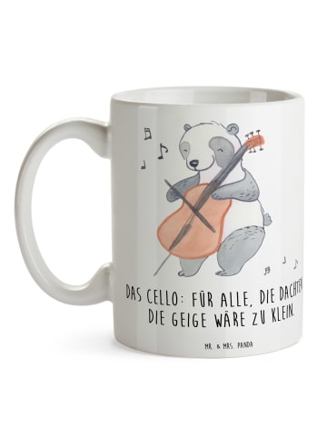 Mr. & Mrs. Panda cappuccinotasse Zeichenllo Magie mit Spruch in Weiß