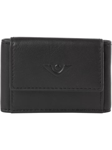 VLD VOi Leather Design Soft Valentin Geldbörse Leder 9 cm in schwarz