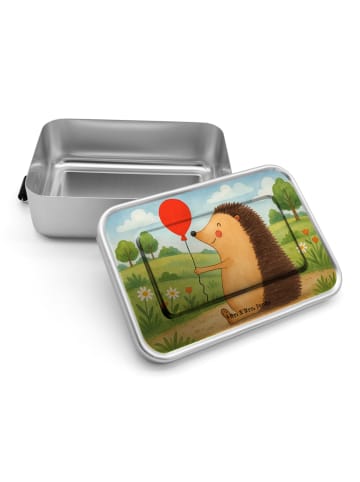 Mr. & Mrs. Panda Metallbox Igel Luftballon Design ohne Spruch in Weiß