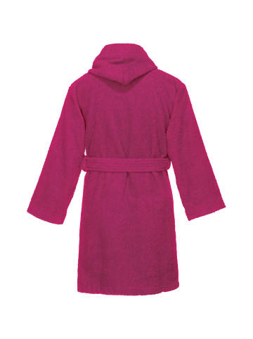 REDBEST Frottier Kinder-Bademantel mit Kapuze Chicago in fuchsia