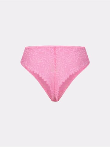 Erlich Textil  Spitzen String ICONIC LACE HIGH WAIST BRAZIL STRING in bubblegum