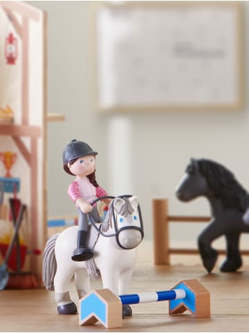 Haba Minipuppe Little Friends – Reiterin Sanya und Pferd Saphira in mehrfarbig