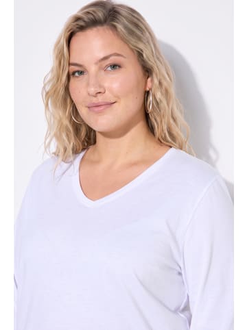 Ulla Popken Shirt in schneeweiß