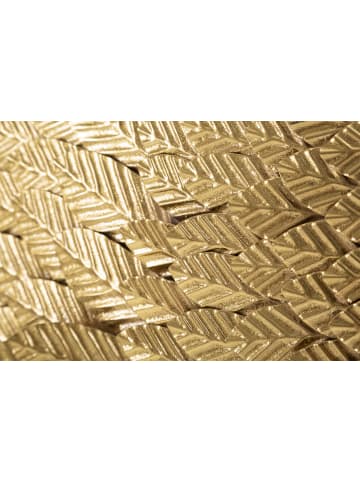 Mauro Ferretti Set aus 2 dekorativen Paneelen mit goldfarbenen Metallflügeln, 37,5 x 3 x 100 cm