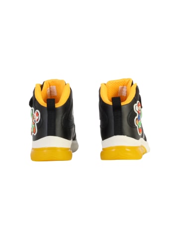 Geox Ciberdron Kinder-High-Top-Sneaker mit Klettverschluss Schwarz