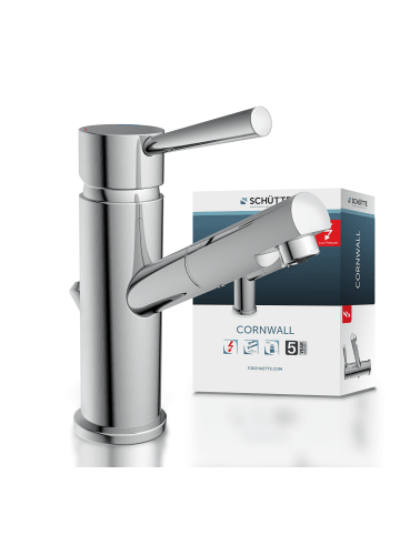 Franz Joseph Schütte CORNWALL Waschtischarmatur Niederdruck, Chrom