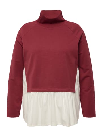 Ulla Popken Sweatshirt in beere