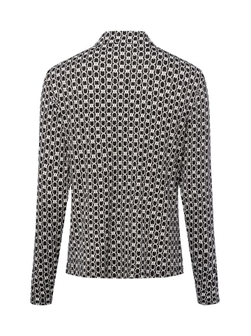 comma Hemdbluse in schwarz weiß