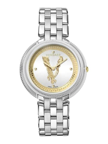 Versace Analoguhr für Damen in silber