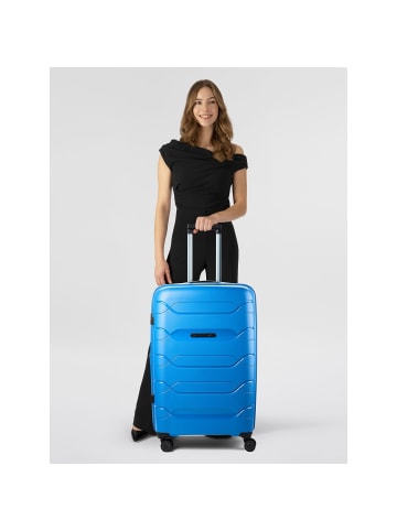 Polestream Strz by Asteroid 4 Rollen Trolley L 74 cm mit Dehnfalte cobalt blue