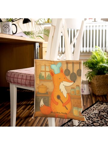 Mr. & Mrs. Panda Tasche Fuchs Koch Design ohne Spruch in Weiß