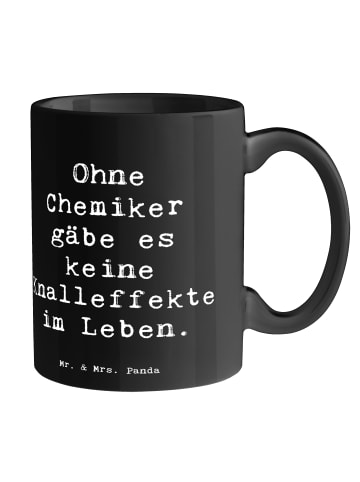 Mr. & Mrs. Panda Teepott Spruch Chemiker Knalleffekte mit Spruch in Schwarz
