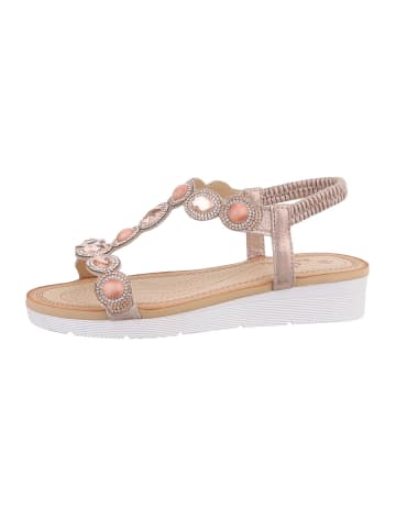 Ital-Design Sandale & Sandalette in Champagner