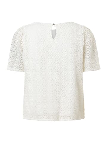 More & More romantische 1/2 Arm Spitzenbluse in white
