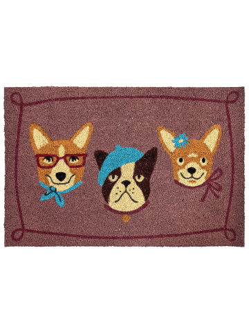 Beliani Fußmatte BABABU in Bunt - (W) 60 x (L) 90 cm