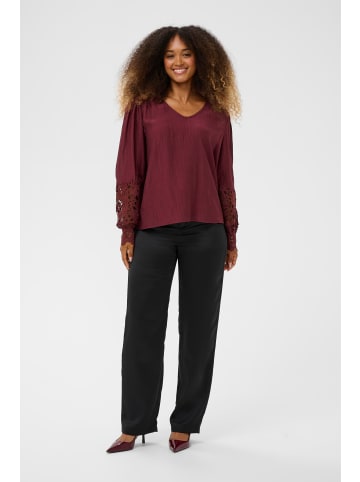 Cream Bluse langarm CRTina Relaxed fit in Zinfandel