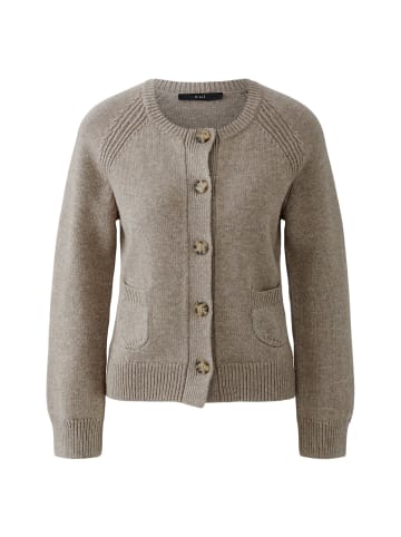 Oui Strickjacke in smokey taupe
