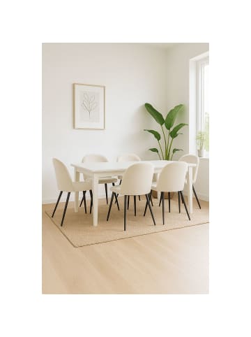 ebuy24 Essgruppe Venedig (7-teilig) Sand 95 x 276 cm
