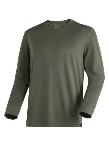 Maier Sports Langarmshirt MS FAV Long Tee M in Grün2050
