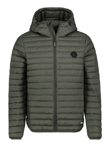 Sublevel Steppjacke mit Kapuze und durchgehendem Reißverschluss in Grün