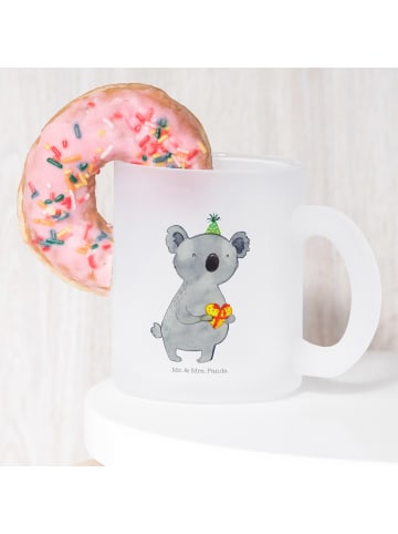 Mr. & Mrs. Panda Teetasse aus Glas Koala Geschenk ohne Spruch in Transparent