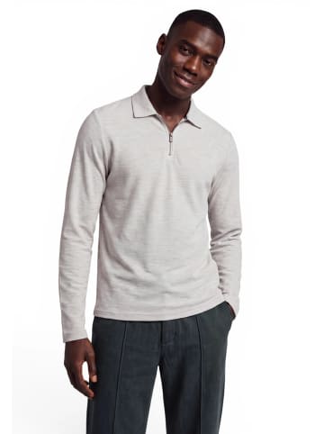 Zero  Sweatshirt mit Kragen in Silver Beige