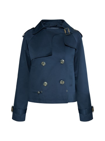 DreiMaster Vintage Kurze Trenchjacke in Marine