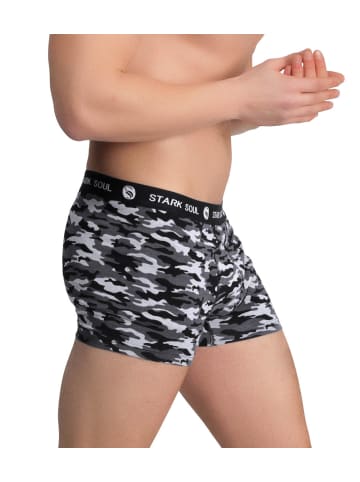 Stark Soul® Boxershorts 3'er Pack, Camouflage in Schwarz/Blau/Grün