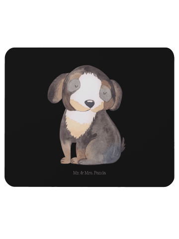Mr. & Mrs. Panda Mouse Pad Hund Entspannen ohne Spruch in Schwarz